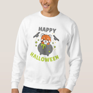 Moletom Red Panda Happy Halloween Cauldron Bat