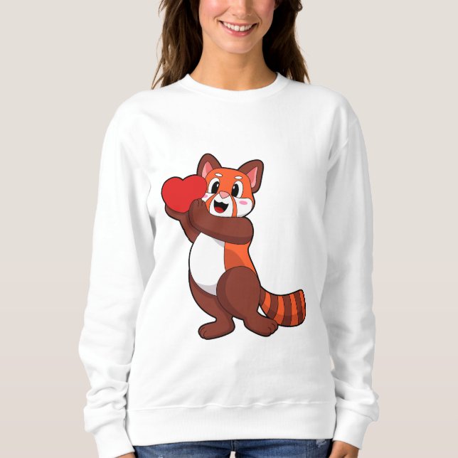 Moletom Red Panda no Love with Heart.PNG (Frente)
