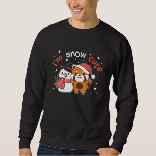 Moletom Red Panda, sou Snow Cute Snowman Snow Pun