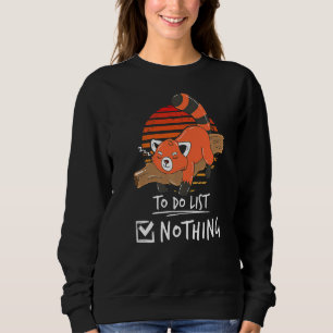 Moletom Red panda, um bicho preguiçoso para fazer a lista 