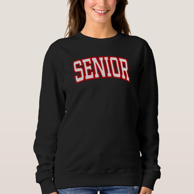Moletom Red Senior College Football Costume Coach Student  (Frente)