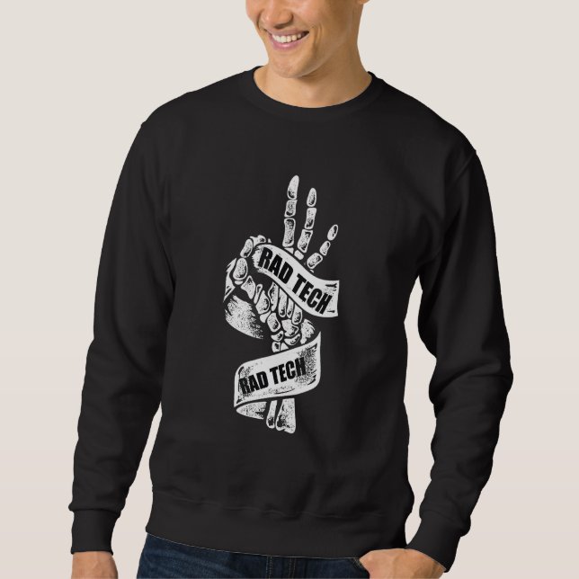 Moletom RED TECH Skeleton Hand X-Ray Technician RTR (Frente)