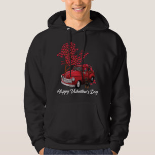 Moletom Red Truck Happy Valentines Day Dobermann Coração