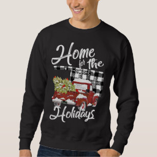 Moletom Red Truck Holidays Oklahoma Country Farmhouse Chri