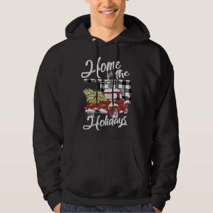 Moletom Red Truck Holidays Oklahoma Country Farmhouse Chri