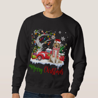 Moletom Red Truck Merry Christmas Tree Shetland Sheepdog P