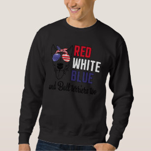 Moletom Red White Blue e Bull Terriers Too Dogs Happy 4t