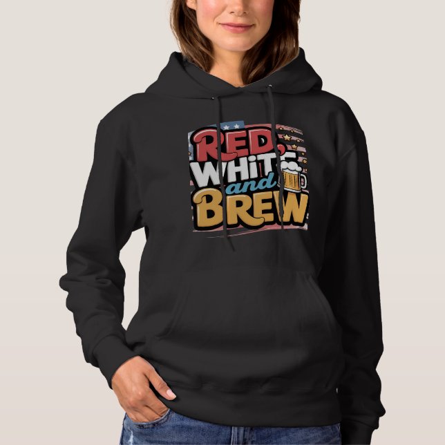 Moletom Red White e Brew USA Design (Frente)
