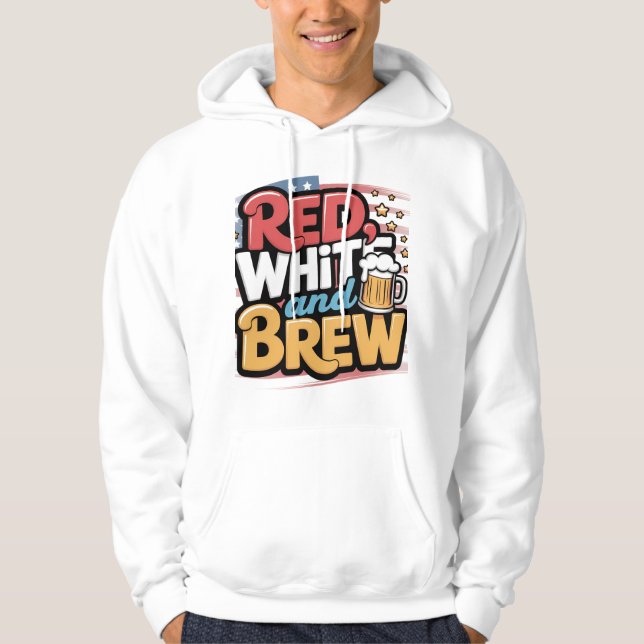 Moletom Red White e Brew USA Design (Frente)