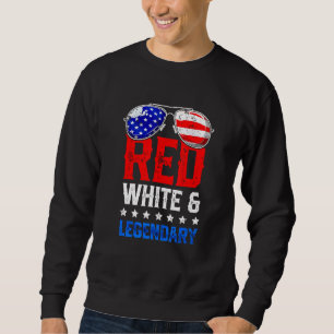 Moletom Red White Legendary 4 de julho American Flag