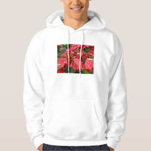Moletom Red & White Poinsettias Hoodie