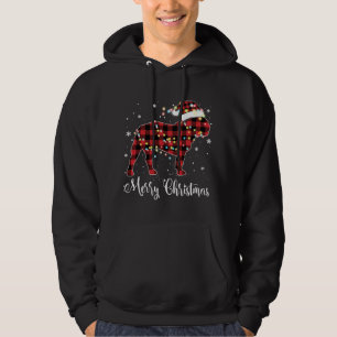 Moletom Red Xadrez Buffalo French Buldog Feliz Natal P