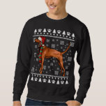 Moletom Redbone Coonhound Dog Santa Hat Xmas Ugly Christma<br><div class="desc">Redbone Coonhound Dog Santa Hat Natal Feio Natal</div>