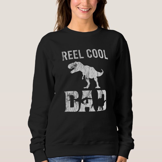 Moletom Reel Cool Dad Rex Dinosaur Dino Tyrannosaurus Rex (Frente)