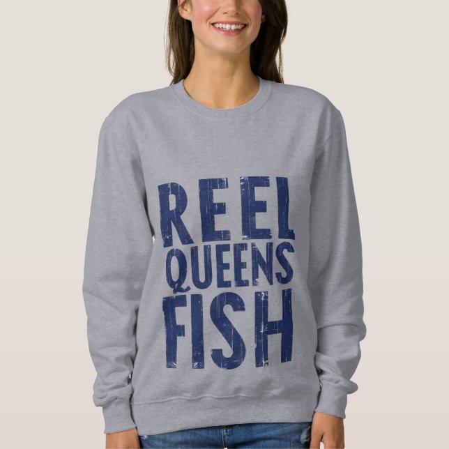 Moletom Reel Queens Fish – Women’s Sweatshirt (Frente)