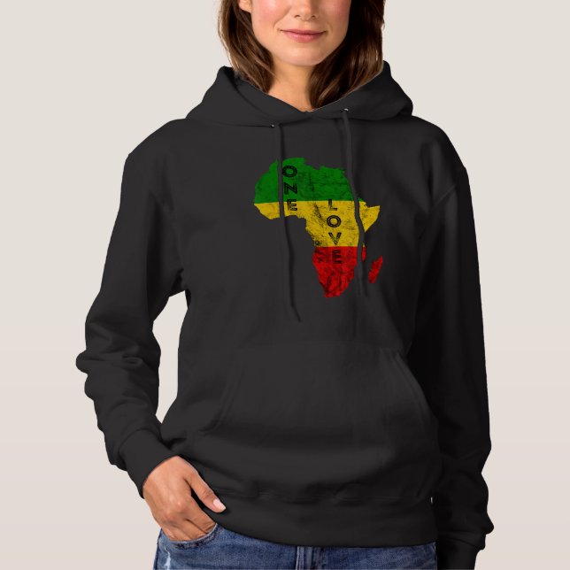 Moletom Reggae Africa Map Rasta Regae Music Rastafari Afri (Frente)