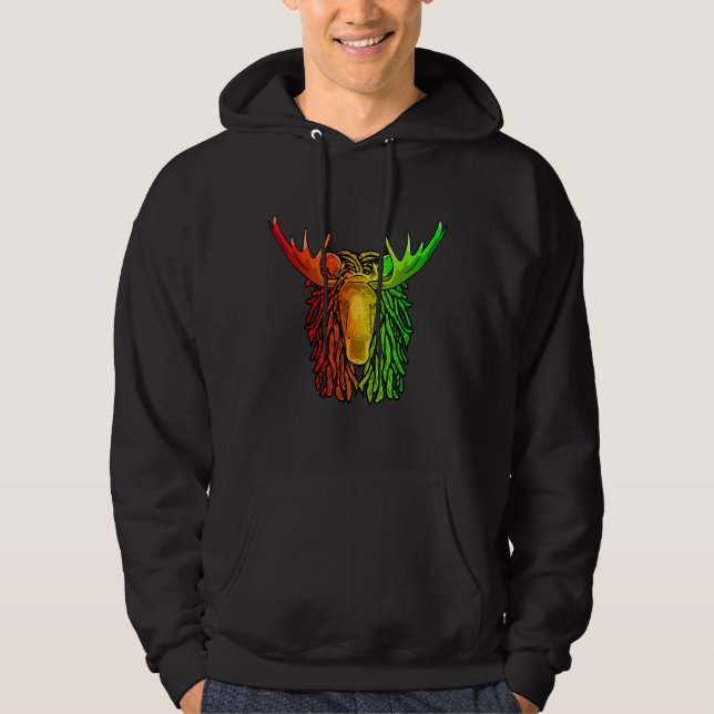 Moletom Reggae Legal Mose Mose Rasta Dreads Rastafar (Frente)