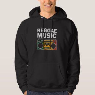 Moletom Reggae Music Boombox Retro Vintage Roots Rasta Gra