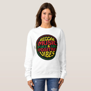 Moletom Reggae Music com afirmações e citações positivas