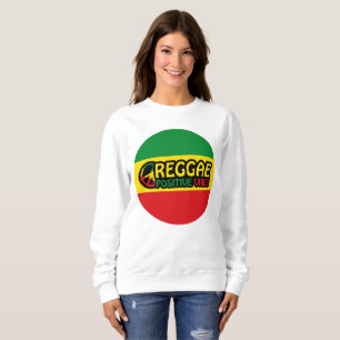 Moletom Reggae Music com vibrações positivas e bandeira de