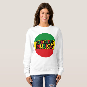 Moletom Reggae Music design with rastafari style and color