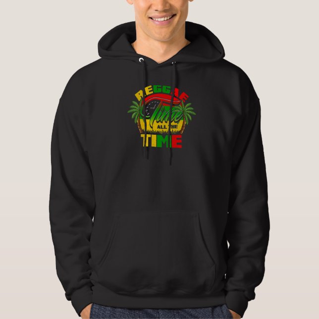Moletom Reggae Time All Time Reggae Rasta Music (Frente)