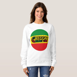 Moletom Reggage art com palavras positivas Peace and Love