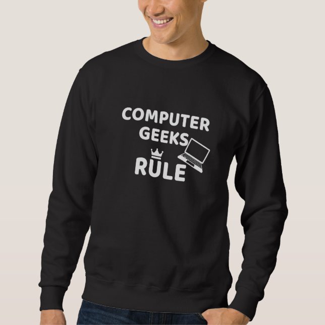 Moletom Regra de Geeks de Computador (Frente)