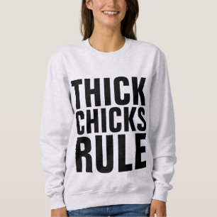 Moletom REGRA DE PINTINHOS ESPESADOS, T-Shirts CURVY
