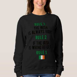 Moletom Regras Irlandesas Orgulhosas Irlanda Bandeira Raíz