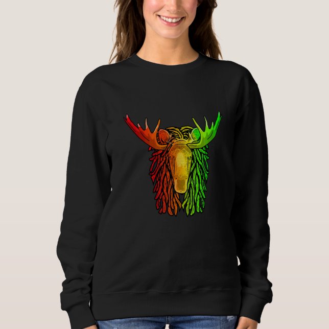 Moletom Régua Cool Moose Dreadlocks Rasta Dreads Rastafar (Frente)