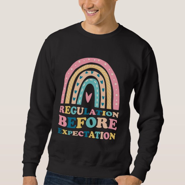 Moletom Regulation Before Expectation Retro Neurodiversity (Frente)
