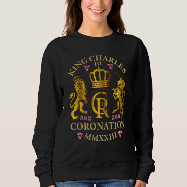 Moletom Rei Carlos III Coroa Real Britânica (Frente)
