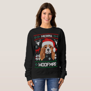 Moletom Rei Cavalier Charles Spaniel Feliz Woofmas