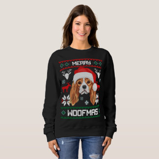 Moletom Rei Cavalier Charles Spaniel Feliz Woofmas