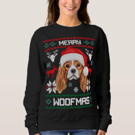 Moletom Rei Cavalier Charles Spaniel Feliz Woofmas