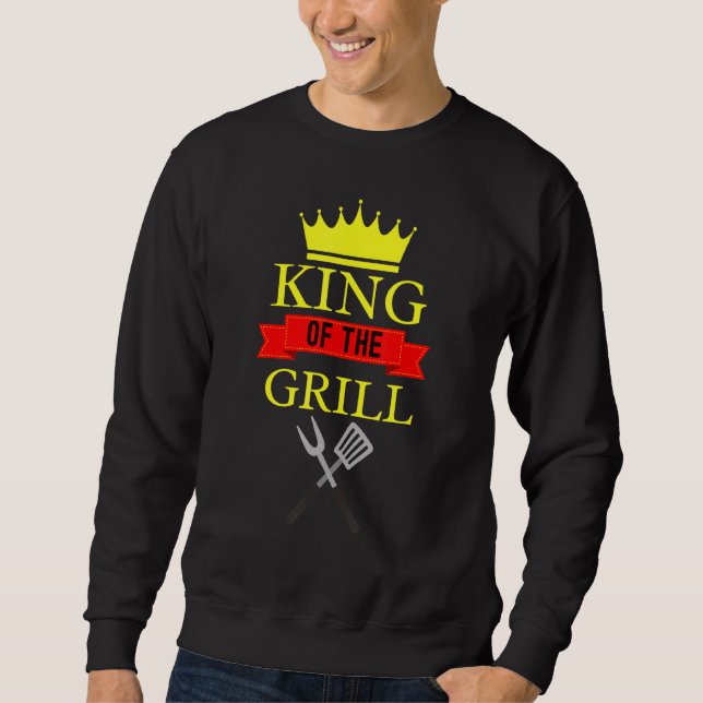 Moletom Rei Do Grill Griling Barbeque King (Frente)