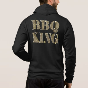 Moletom rei Dourado do CHURRASCO de 3D Bling