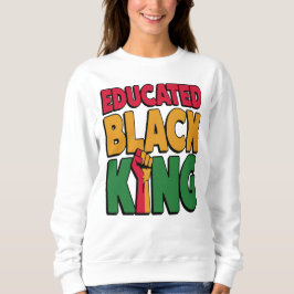 Moletom Rei Negro educado, inspirador