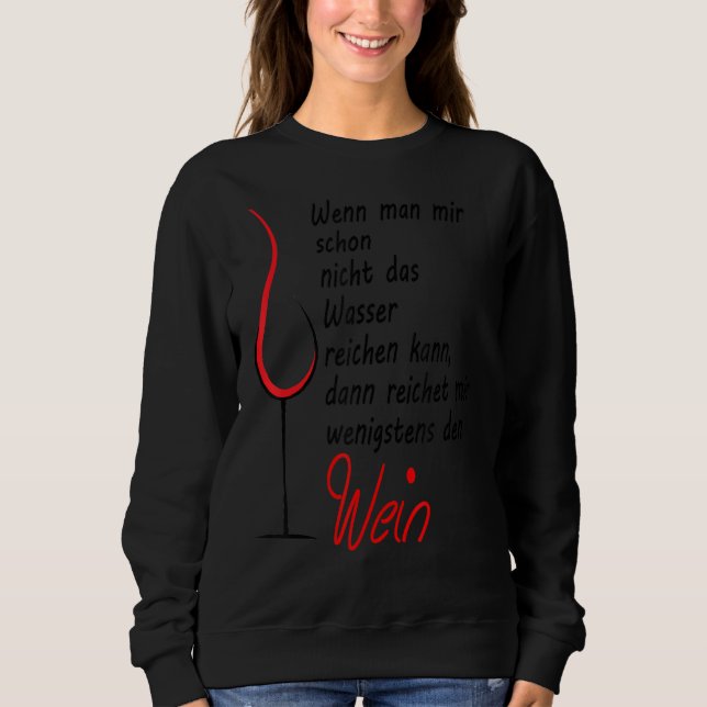 Moletom Reichet Mir Den Wein, Conjunto De Vinhos (Frente)