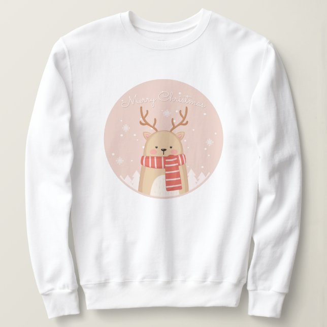 Moletom Reindeer de Natal (Frente do Design)