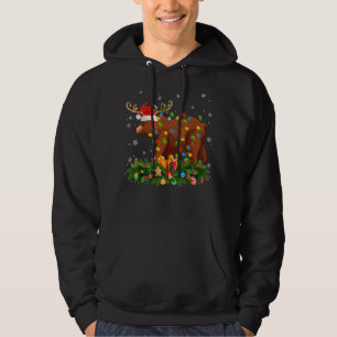 Moletom Reindeer Hat Holiday Reindeer Hat Papais noeis Gri