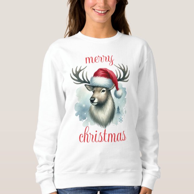 Moletom Reindeer hoodie christmas (Frente)