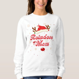 Moletom Reindeer Mamãe Sweatshirts