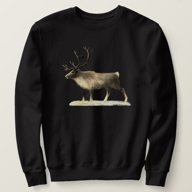 Moletom Reindeer no dia de inverno (Frente do Design)