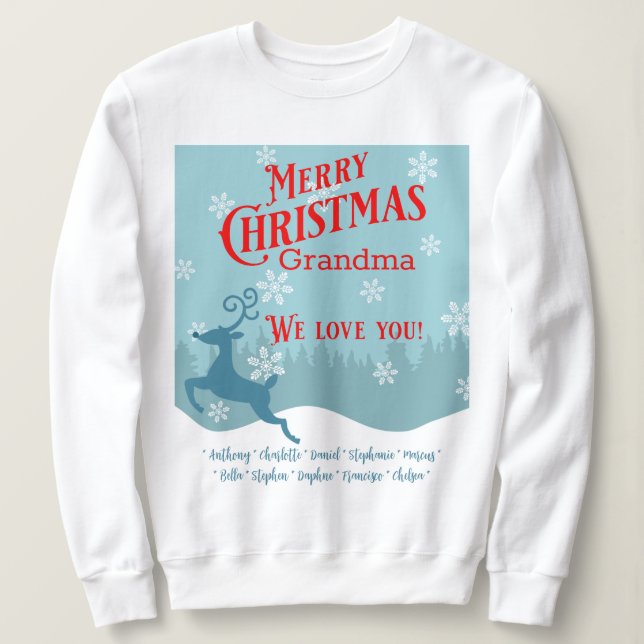 Moletom Reindeer personalizado doce feminino (Frente do Design)