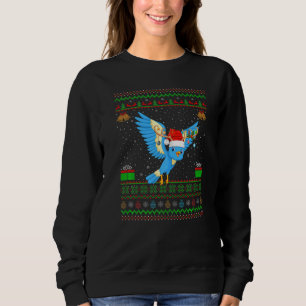 Moletom Reindeer Santa Hat Matching Ugly Bluebird Christm