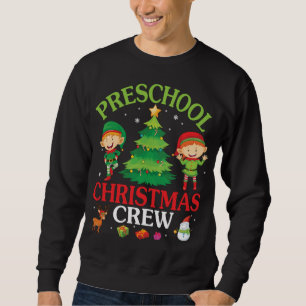 Moletom Reindeer Snowman Elfs Dancing Tree Pré-escola Chri