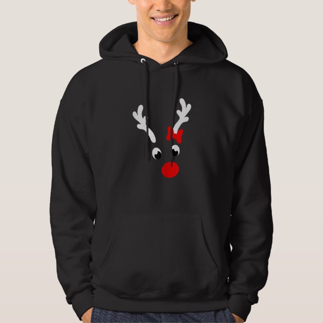 Moletom Reindeer Xmas Matching Family Group Christmas Part (Frente)