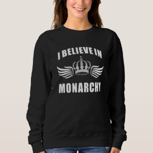 Moletom Reino Reis Rainhas Britânicos Eu Acredito Na Monar